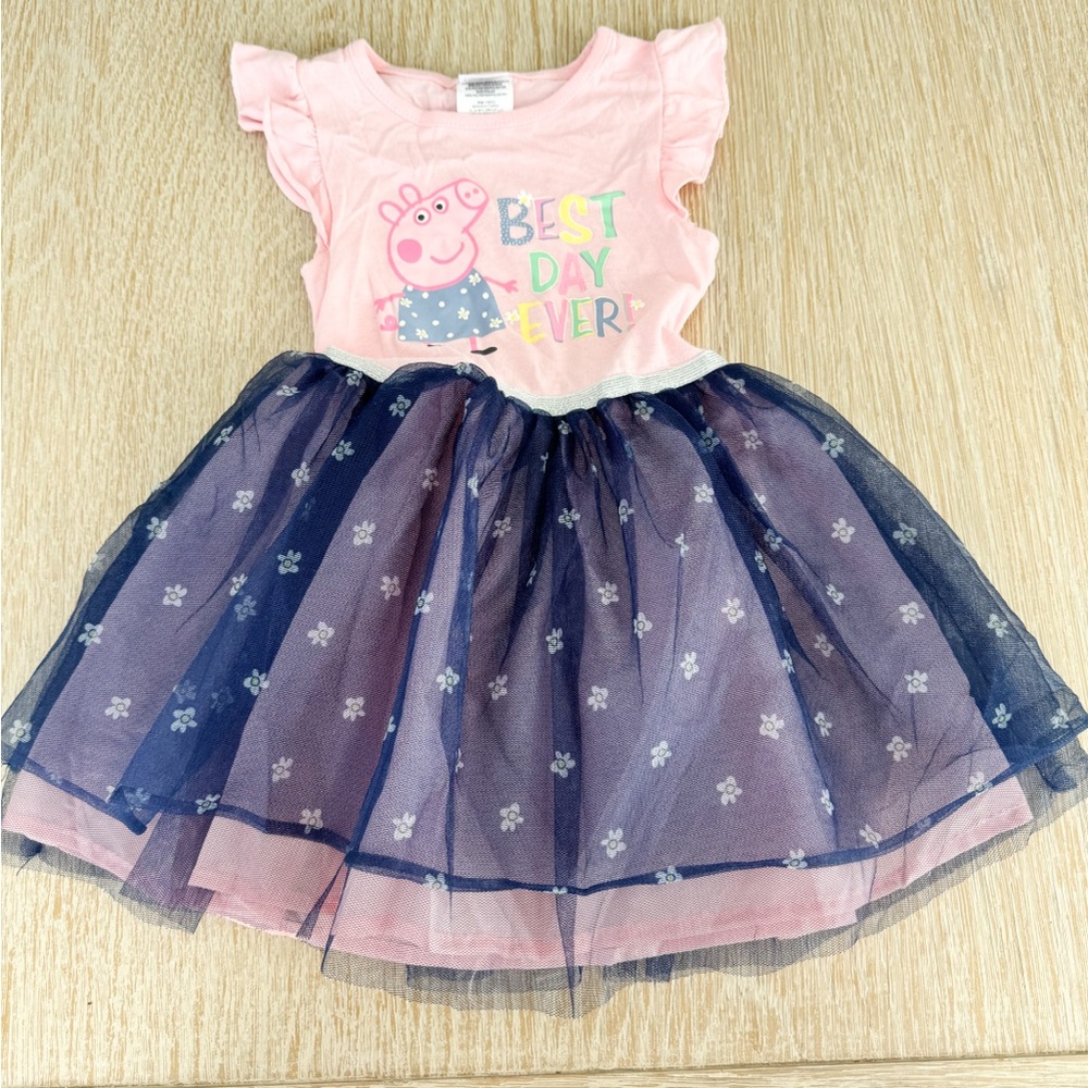 Peppa Pig Pink Graphic Tee with Pastel Accents